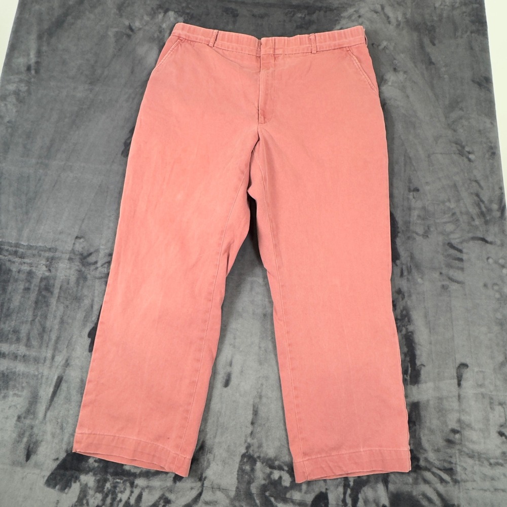 Orvis Chino Pants Mens 40 Pink Salmon Cotton Made in USA Outdoor Casual